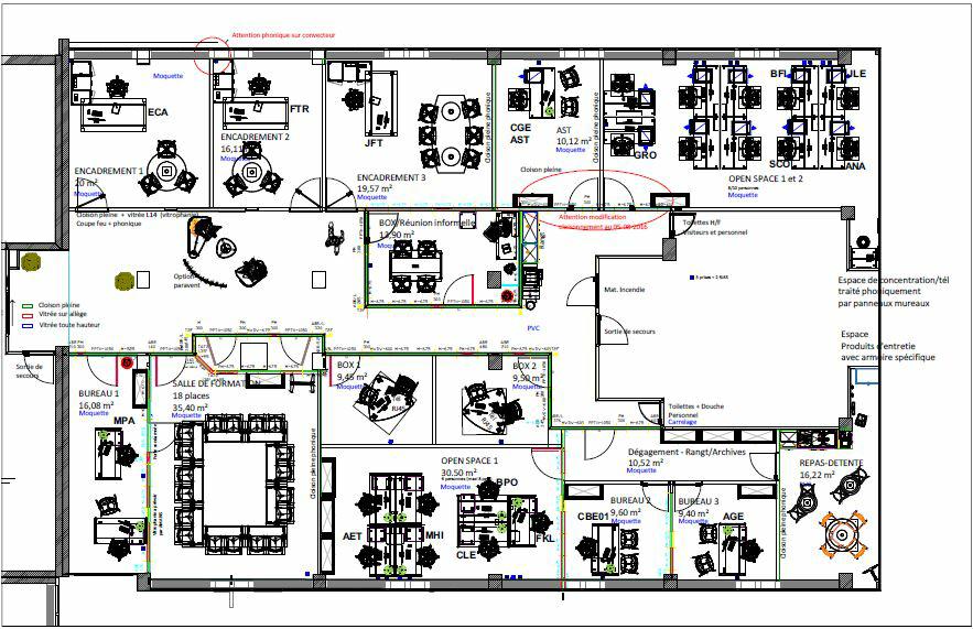 Bureau Lyon 1095m² Location bureau Lyon Rhône OLBUR2207298 3